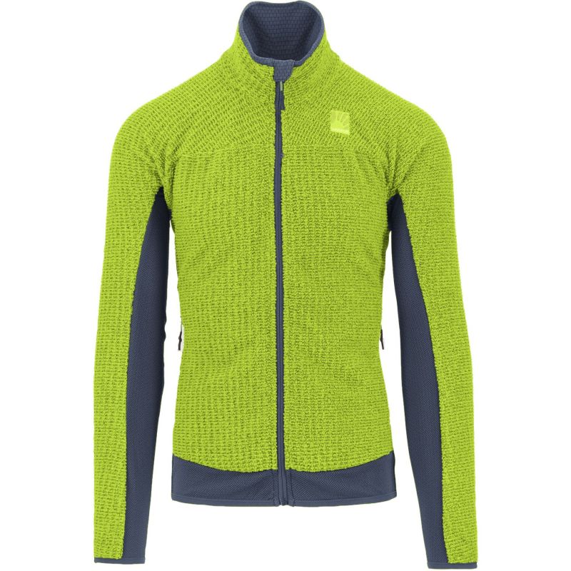 Chaqueta polar para hombre Karpos Vertice (verde lima/pizarra oscuro)