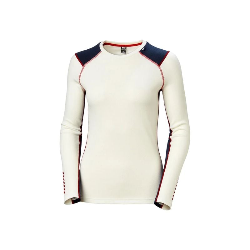 T-shirt Helly Hansen Lifa Merino Midweight Crew (Offwhite) Femme