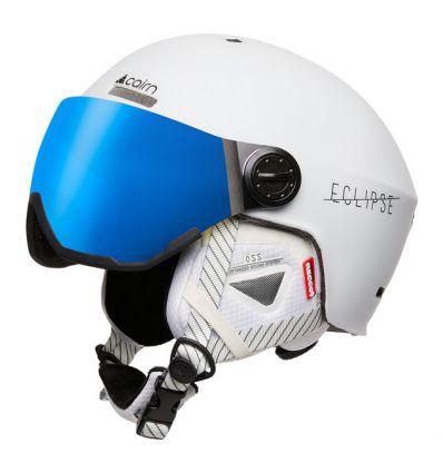 Cairn Electron Casco Da Sci Con Visiera Flash Silver Cat.3 - Bianco, Taglie Regolabili Da 55 A 62, Sport - 2
