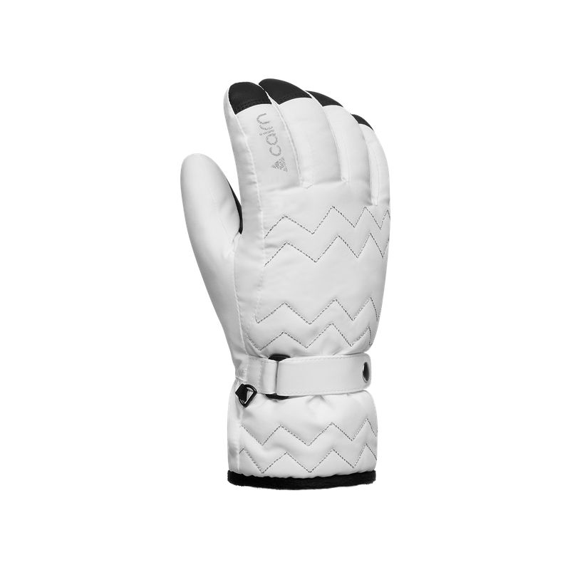 Gants de ski Cairn Abyss 2 W C-tex (White ZigZag) Femme