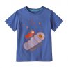 Baby Regenerative Organic Certified Cotton Graphic T-shirt Moonrise Mummies: Float Blue