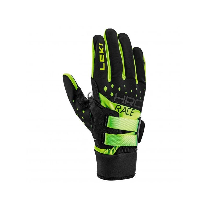 Cross-country ski gloves Leki HRC Race Shark (Black/Yellow)