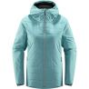 Veste d'alpinisme randonnée HAGLÖFS Mimic Silver Hood (frost Blue) femme