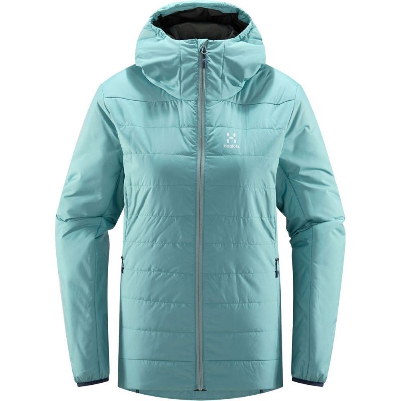 HAGLÖFS Mimic Silver Hood (frost Blue) Bergbeklimmersjas voor dames