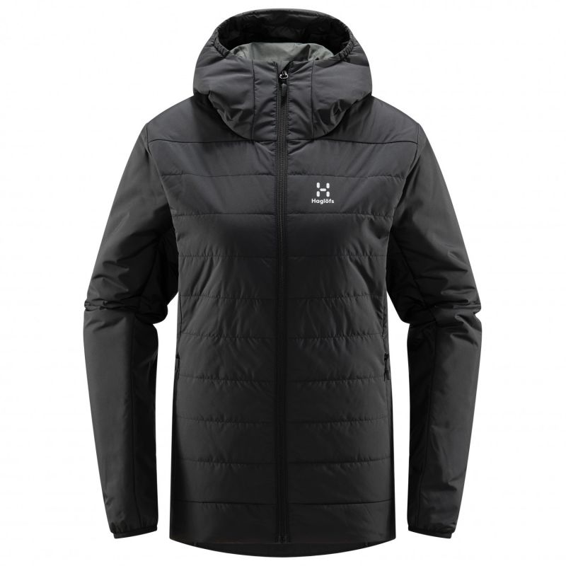 HAGLÖFS Mimic Silver Hood (True Black) Vuorikiipeily takki naisille (True Black)