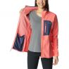 W Outdoor Tracks Full Zi-blush Pink, Pea Columbia