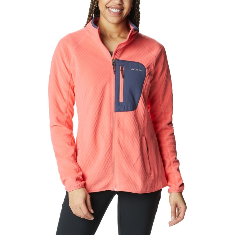 Veste zippée COLUMBIA Outdoor Tracks Full Zi-blush (Pink, Pea Columbia) femme