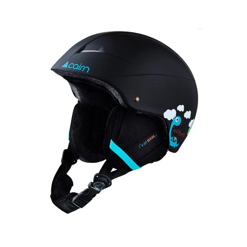 Casco esquí junior Cairn Andromed J (dinosaurio negro)