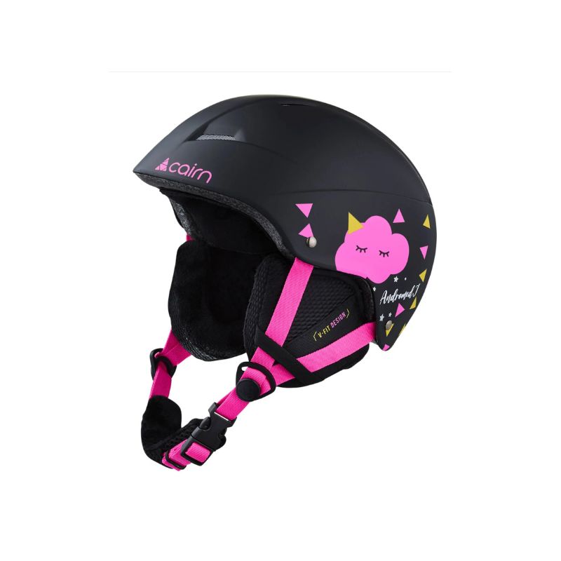 Casco esquí junior Cairn Andromed J (negro nube rosa)