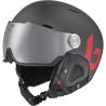 Ski helmet with visor BOLLE MIGHT VISOR (Titanium Red Matte - Brown Gun Cat 2) Unisex