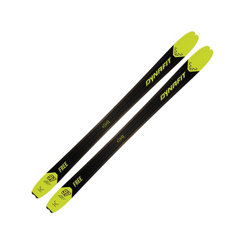 Hiihtopakkaus Dynafit Free 97 (Lime punch) + sidonta - miehet