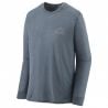 Women's technical top Patagonia Cap Cool Merino Graphic Shirt (Heritage headher/grey)
