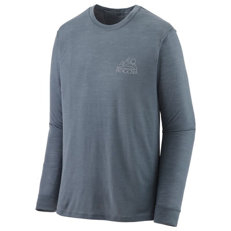 Dames technische top Patagonia Cap Cool Merino Graphic Shirt (Heritage headher/grijs)