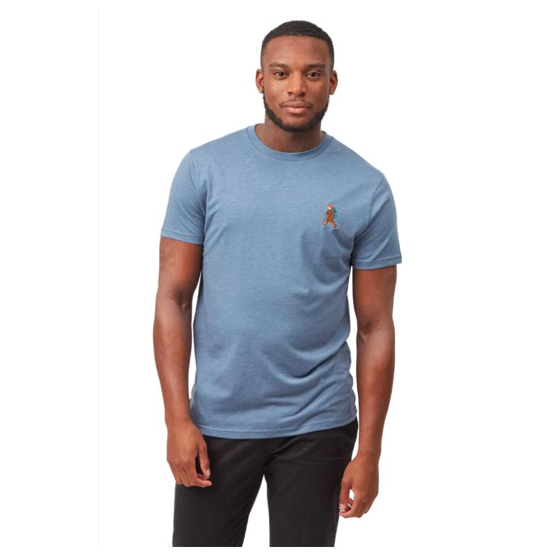 T-Shirt Tentree Sasquatch (Vintage Blue Heather) Homme