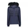 Veste CMP Woman Jacket Zip Hood (Black blue) Femme
