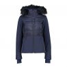 Veste CMP Woman Jacket Zip Hood (Black blue) Femme