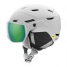 Visir skihjelm Smith Survey J Mips (Matt White Green Mirror) junior