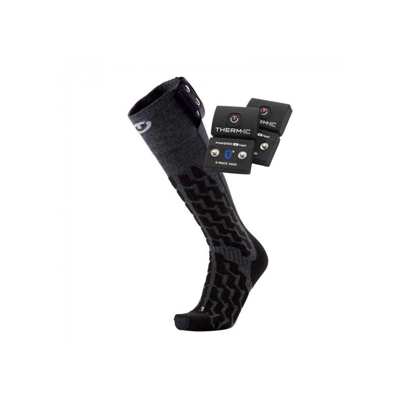 Pack chaussettes chauffantes THERM-IC Set heat fusion uni + S-PACK 1400B ND