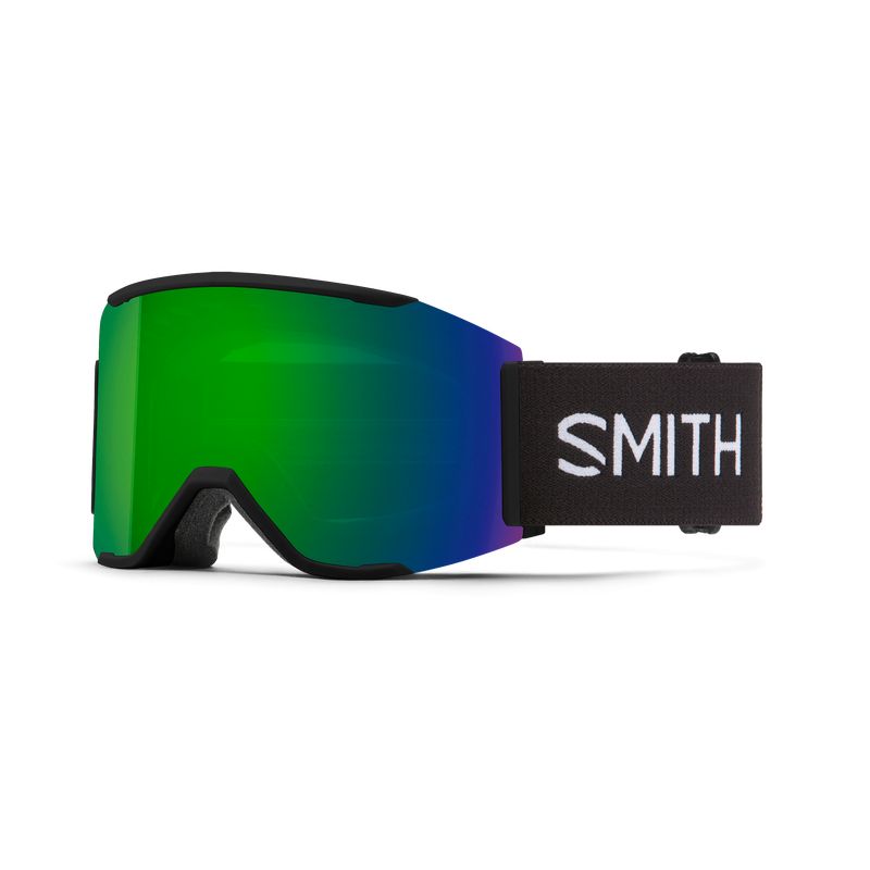 Skibrille Smith Squad Mag (Black - Chromapop Sun Green Mirror Lens)