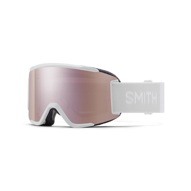Masque de ski Smith Squad S (White Vapor - Chromapop Everyday Rose Gold Mirror Lens)