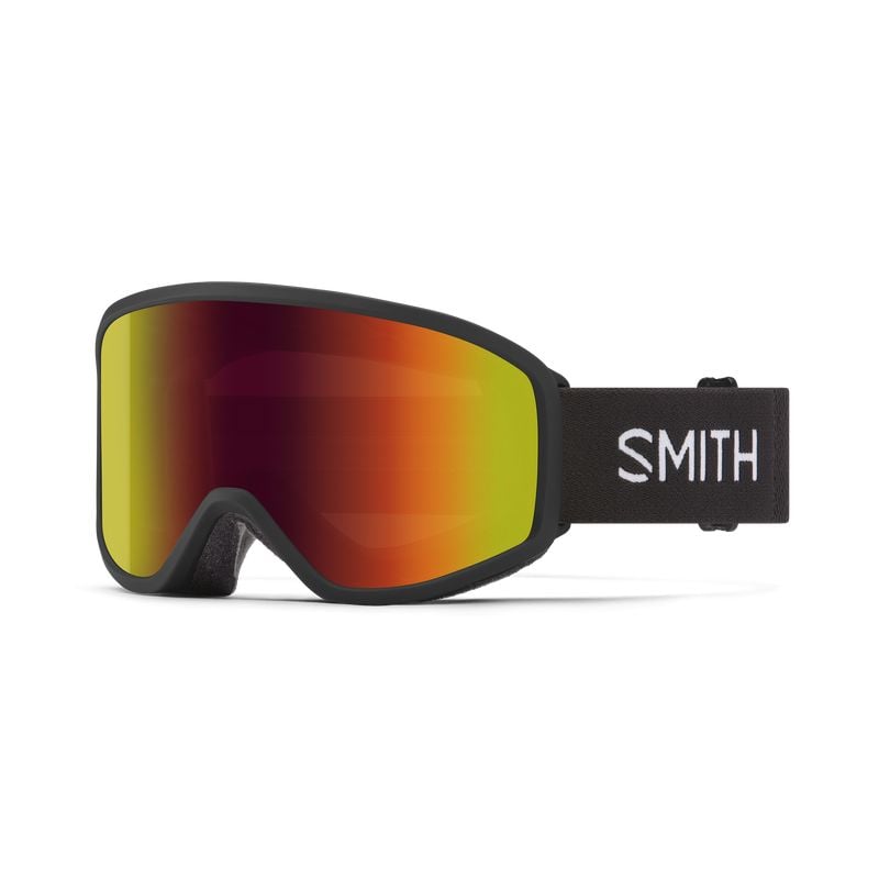 Máscara de esquí Smith Reason OTG (Pizarra - Lente roja de espejo Sol-X)