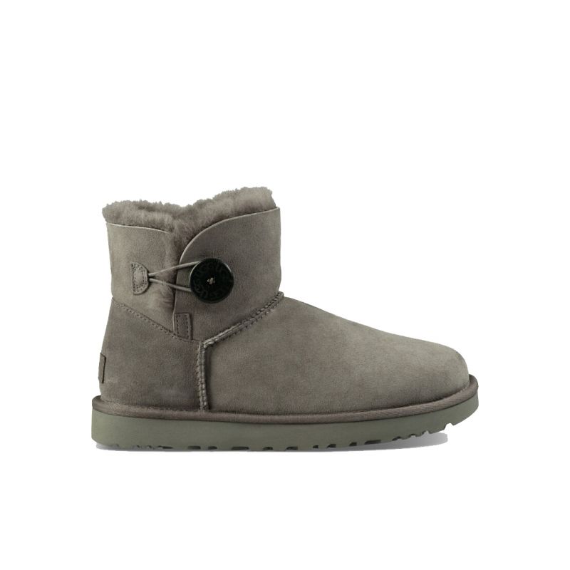 Bottes UGG Mini Bailey Button II (grey) femme