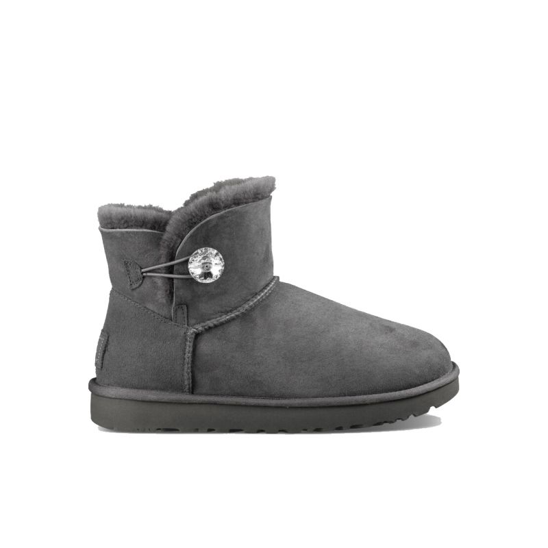 Saappaat UGG Mini Bailey Button bling (harmaa) nainen