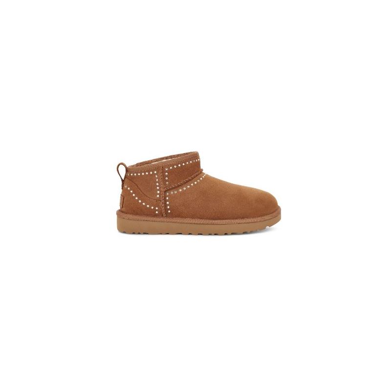 Bottes UGG Classic Ultra Mini bling (chestnutl) femme