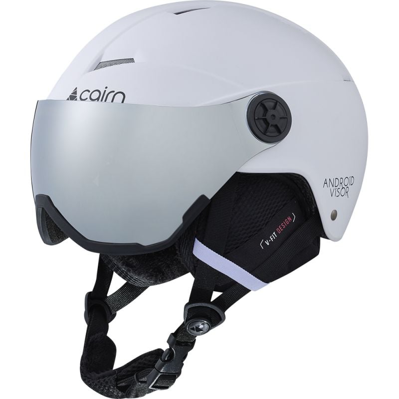 Skihjelm med visir Cairn Android Visor (Mat Hvid)
