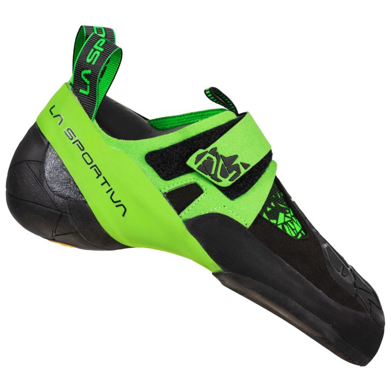 La Sportiva Skwama Vegan (Zwart/Flash Groen) Herenklimschoen