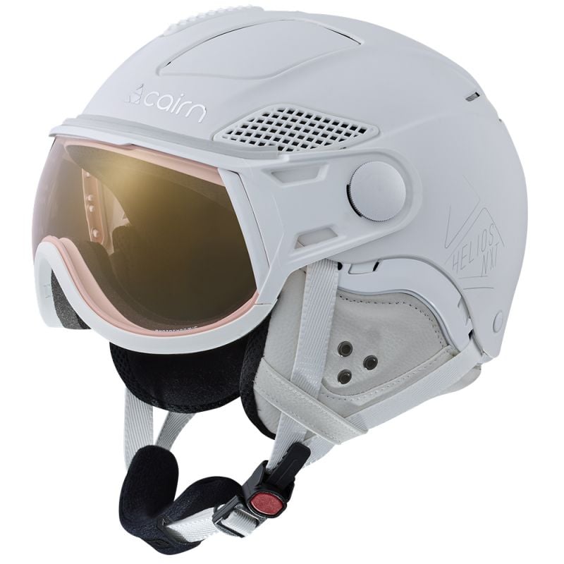 Visir skihjelm Cairn Helios Evolight Nxt (Mat hvit - Photochromic NXT 1-3)
