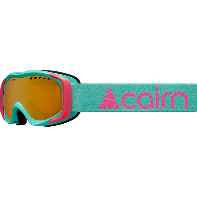 Lasten hiihtonaamari Cairn Booster Photochromic (Mat Turquoise Neon Pink)