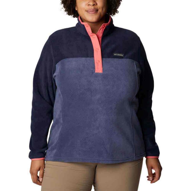 Fleece med halv dragkedja Columbia Benton Springs Half Snap (Nocturnal / Dark Nocturnal) Kvinnor