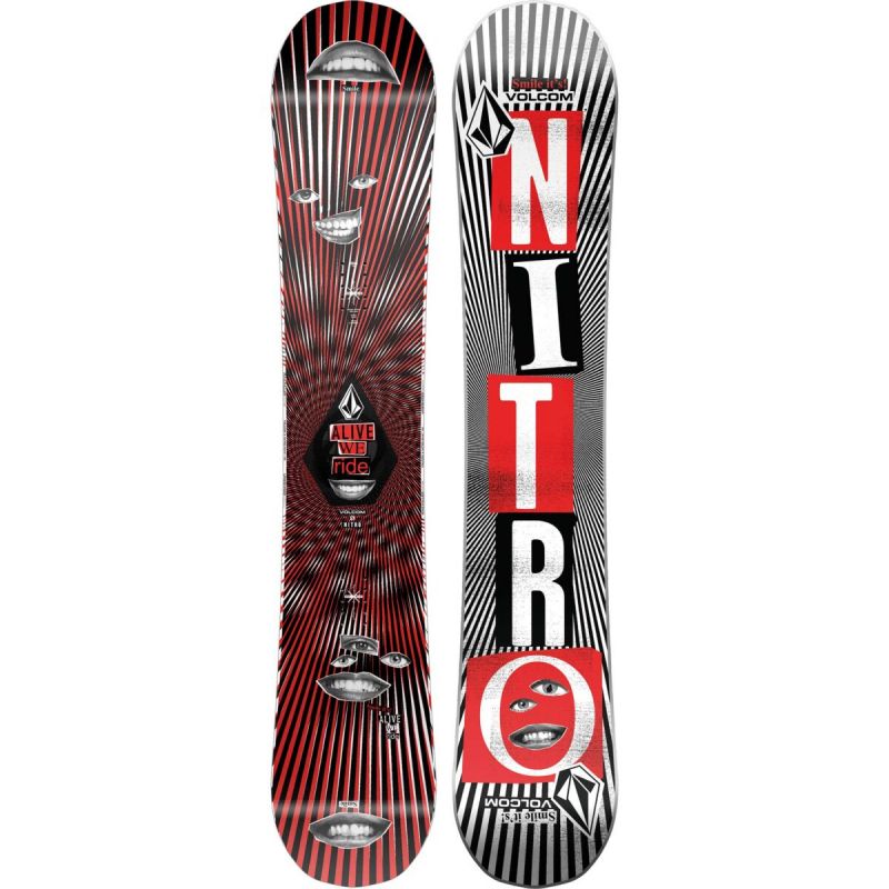 Nitro BEAST x VOLCOM lumilautapaketti + sidokset