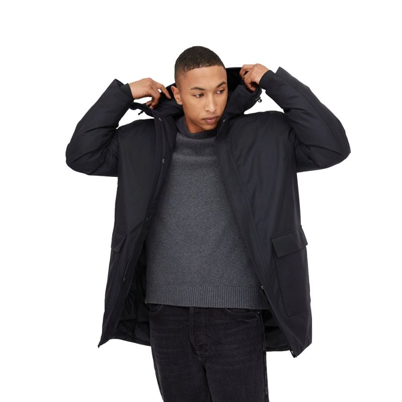 Parka Tentree Daily Parka (Jet Black) Miehet