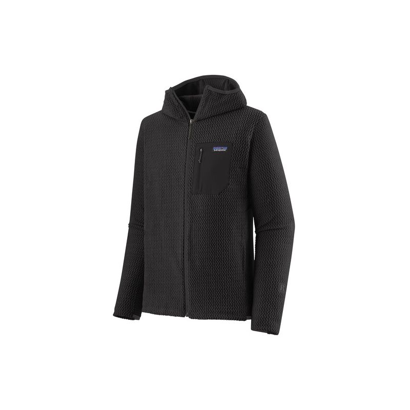 Fleece Patagonia R1 Air Full glidelås Hoody (svart) mann