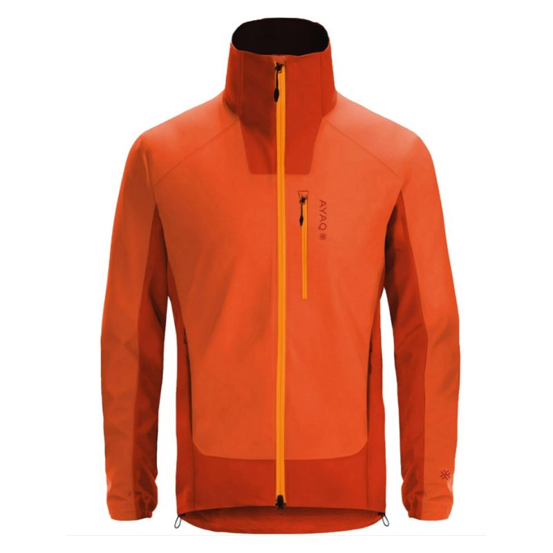 Giacca Softshell AYAQ Giacca antivento Shandar (Orange Sunrise) Uomo