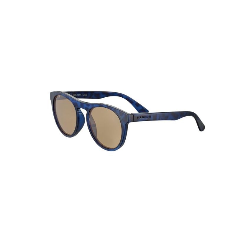 Solbriller Serengeti Kingman (Shiny Tortoise Dark Blue Saturn Polarized Drivers Cat 2 To 3)