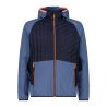 Veste CMP Man Jacket Hybrid Fix Hood (Bluestone) Homme