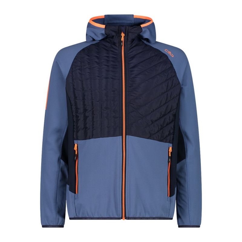 Veste CMP Man Jacket Hybrid Fix Hood (Bluestone) Homme