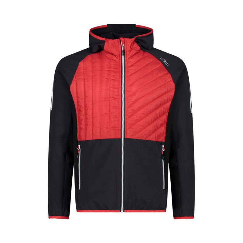 Veste CMP Man Jacket Hybrid Fix Hood (Anthracite) Homme