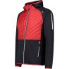 Man Jacket Hybrid Fix Hood Cmp BLUESTONE