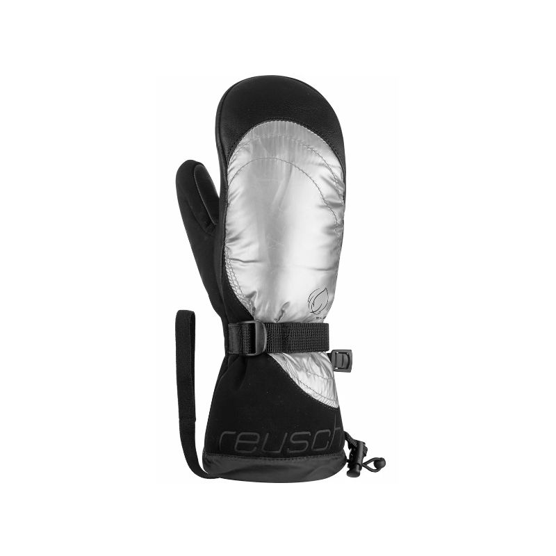 Ski mittens REUSCH Yeta (black/silver shiny) Women