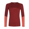T-Shirt technique AYAQ Mefonna merino long sleeve (Red Sienna) Femme