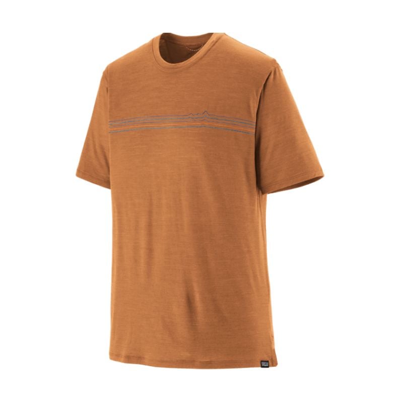 T-shirt PATAGONIA Cool Merino Graphic (Fitz Roy Fader: Fertile Brown) homme