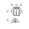 4 seasons tent MSR Access 2 (Orange) 2 persons