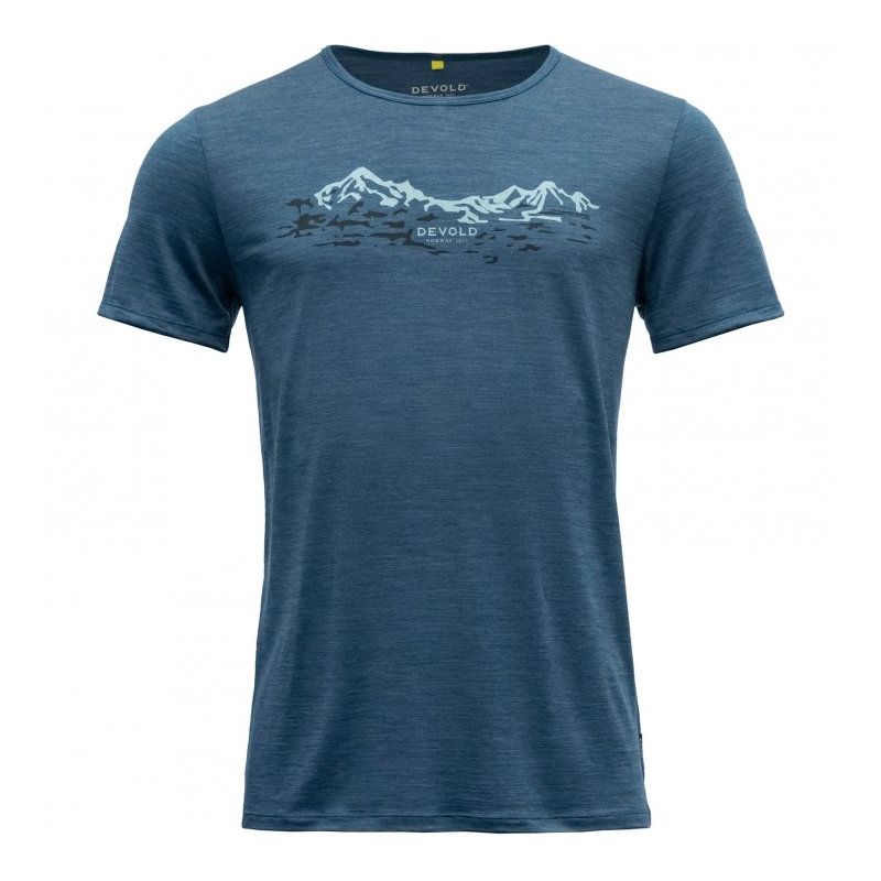 T-shirt Devold Heren UTLADALEN MERINO 130 TEE (overstroming)