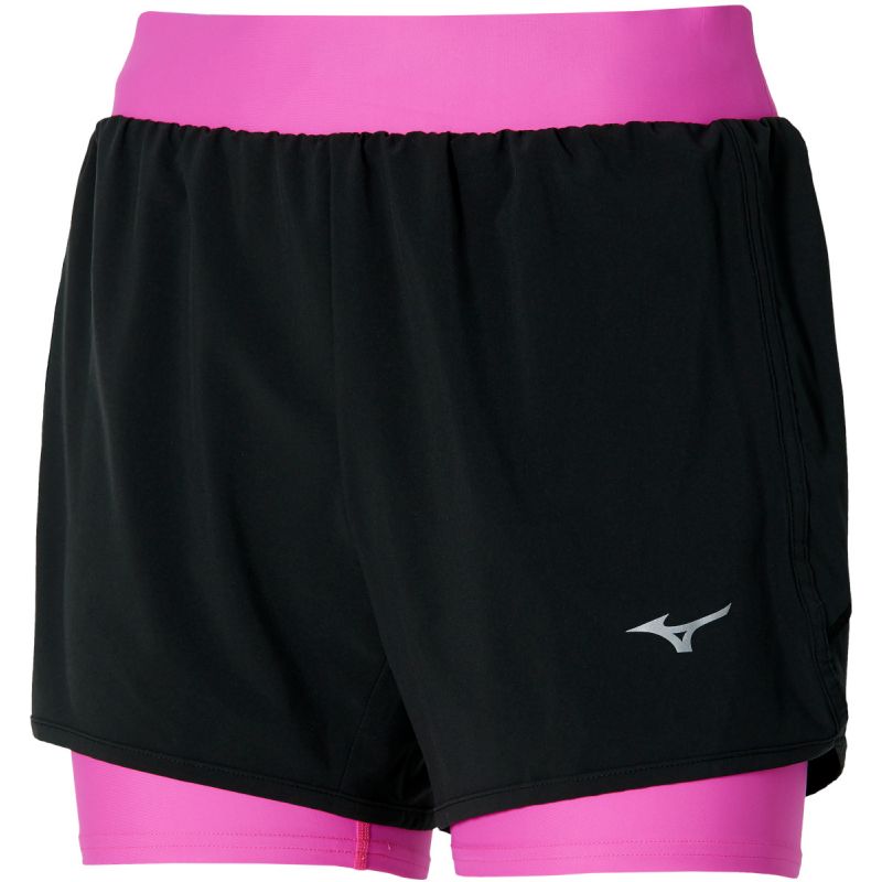 Trailrunning Shorts Mizuno ER 4.5 2in1 (Black/pink) Women