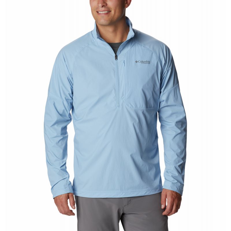 Lange mouw Columbia Titan Pass Lichtgewicht 1/2 Zip (jetstream) man