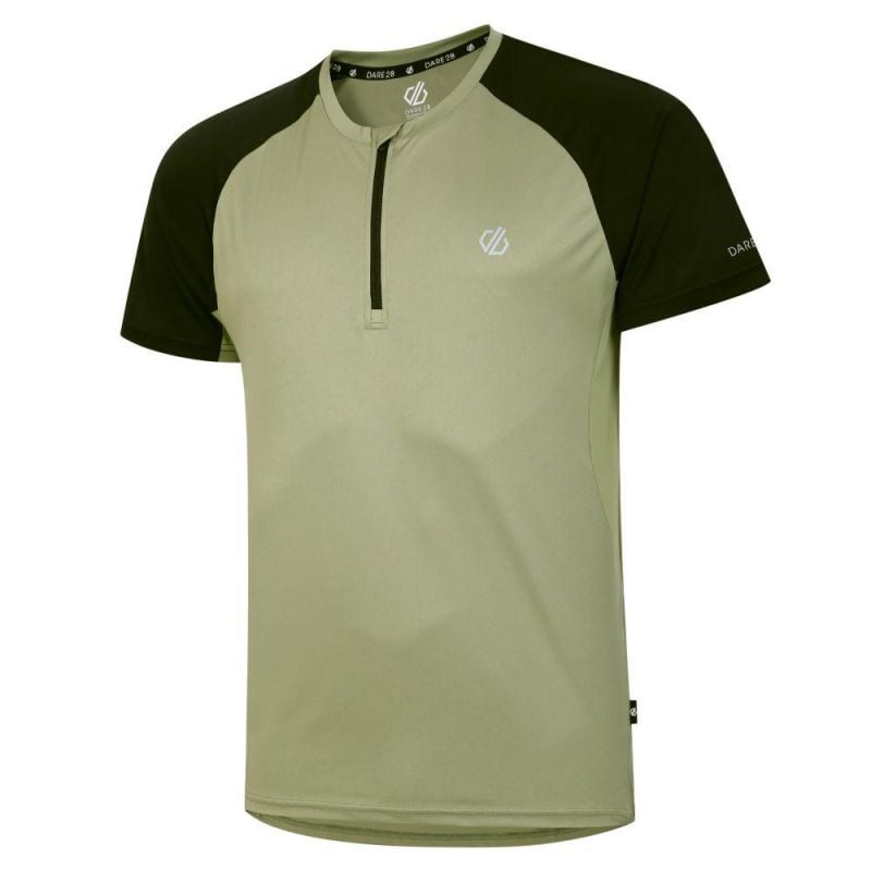 T-shirt demi-zip DARE2B Gallantry Jersey (Oil Green/Blk) homme